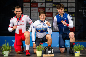LAMASZEWSKI Tomasz, RUDOLPH Colin, OLIVIERO Etienne: UEC Track Cycling European Championships U23/U19– Cottbus 2024