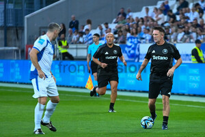 Robbie Keane, Mikael Silvestre Legendenspiel Griechenland UEFA All Stars Spielfotos 11.07.2024