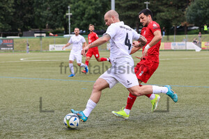 Nurettin Kayaoglu, Dion Berisha Mülheimer FC 97 - Rot-Weiss Essen Spielfotos 08.09.2024