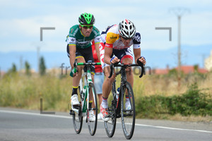 Adam Hansen and Fransisco Javier, Aramendia: Vuelta a Espana, 17. Stage, From Calahorra To Burgos