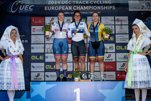 MOIR Margaret Iona, SCHNEIDER Clara, BILETSKA Alla: UEC Track Cycling European Championships U23/U19– Cottbus 2024