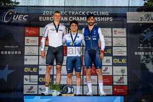HACKMANN Henric, PREDOMO Mattia, CARON Oscar: UEC Track Cycling European Championships U23/U19– Cottbus 2024
