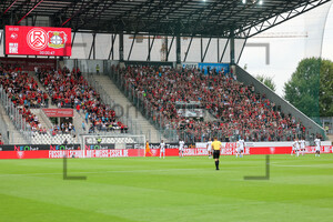 Gästeblock Rot-Weiss Essen vs. Bayer 04 Leverkusen 26.07.2024