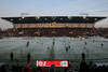 Schneebedeckter Rasen Stadion Essen RWE - RWO 2012